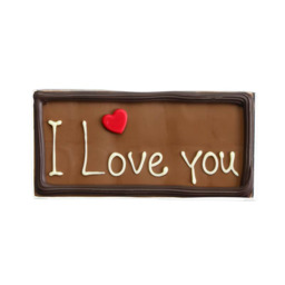Chocolade tablet "I love you"