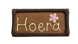 Chocolade wenstablet "Hoera"