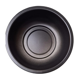 Zwarte ronde cadeau schaal