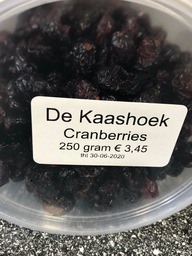 Cranberry's, 250 gram